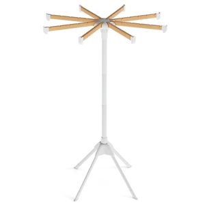Stendibiancheria Moderno Pieghevole in Bambù da Parete con 40 Scomparti per Uso Interno - Product Image 1
