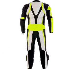 Combinaison en cuir de moto sur mesure, grande taille, imperméable et coupe-vent, avec protection pour la conduite, couleur et logo personnalisés - Product Image 2