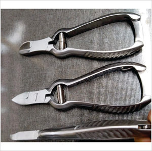 Coupe-cuticules professionnels en acier inoxydable avec logo personnalisé D07, pince à ongles à double ressort, mâchoires 12/14/16 - Product Image 4