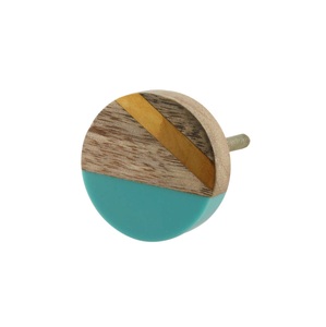 Tiradores de Madera y Resina para Muebles de Oficina en Casa, Perillas para Puertas de Armario, Producto Hecho a Mano de Alta Calidad - Product Image 1
