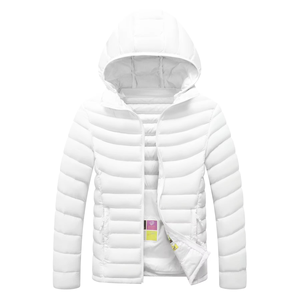 Custom Men's Thick Bubble <b>Jacket</b> Keep Warm Outdoors <b>Light</b>-<b>weight</b> Autumn Stand Collar Front Logo for Men - Product Image 6