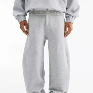Joggers Sports Wear Custom Logo Heavy Weight Oversized Baggy Wide Leg Flared Canvas Mid Waist Spring Sweatpants <b>Women</b> - Product Image 3