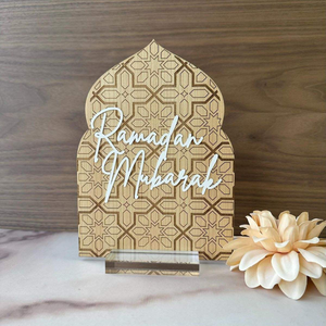 Decoración Elegante y Artística de Madera Ecológica para el Ramadán con Forma de Linterna, Personalizable para Ceremonias Culturales y Festivales Religiosos - Product Image 5