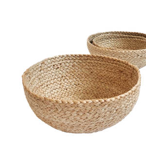 ตะกร้าสานปอกระเจา/ป่านศรนารายณ์สำหรับตกแต่งบ้าน - Product Image 3