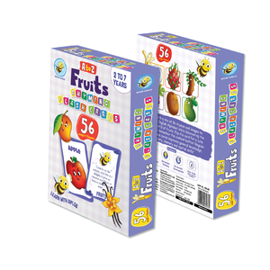 Cartes Flash Fruits de A à Z de Biplob, 28 cartes illustrées et rythmées recto-verso pour l'apprentissage de l'alphabet et du vocabulaire, pour les enfants de 2 à 7 ans - Product Image 6