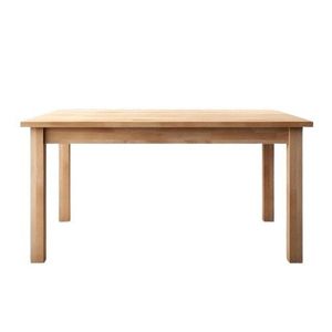 โต๊ะอาหารไม้สักสไตล์โมเดิร์นมินิมอลพร้อมขาเหลี่ยมตรง - Product Image 1