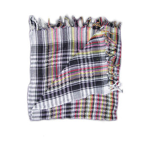 Unisex Fashion Shemagh Neck Scarf <b>Wrap</b> Cotton Arafat Scarf HOT Printed Checkered Pattern Tactical Desert Keffiyeh Shawl <b>Head</b> - Product Image 2