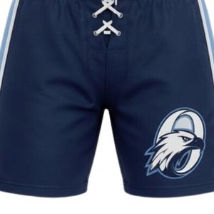 Conjunto de Camiseta y Pantalones Cortos de Hockey sobre Hielo Sublimados en Azul Marino para Hombre, Cuello en V, Ropa Deportiva Estampada de Poliéster, Uniforme de Equipo - Product Image 6