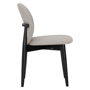 Elegance Minimalist Upholstered Black <b>Dining</b> <b>Chair</b> with Sturdy Beech Wood Frame for Home and Boutique Cafe - Product Image 3