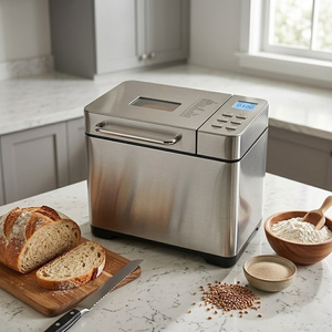 Sudex Home Bread Machine Fully Automatic Intelligent Multifunctional <b>Small</b> Breakfast Maker Bakery Use Stainless Steel 650W High - Product Image 4