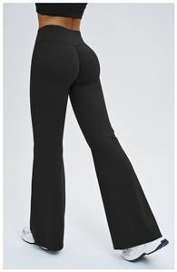 Leggings acampanados suaves personalizados para mujer, de gran venta, pantalones de yoga elásticos para fitness, mallas deportivas al por mayor, ropa deportiva. - Product Image 4