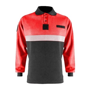 Camiseta Polo de Trabajo de Manga Corta de Alta Visibilidad con Cinta Reflectante, Secado Rápido, Impermeable, Logotipo Personalizado, ANSI Clase 2, 2 Tonos - Product Image 1