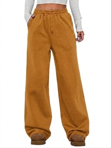 Pantalones Deportivos Jogger para Mujer 2026, Pantalones Jogger Acampanados con Frente Plano, Corte Regular, Bolsillos, Servicio OEM, 100% Algodón, Transpirables - Product Image 6