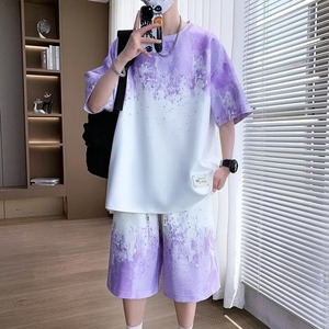 Plus Size Cotton High Quality T Shirt and Shorts Summer Two Piece Men Blank Custom Unisex Short <b>Sets</b> <b>Set</b> - Product Image 1