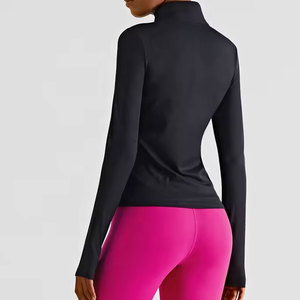 Haut de sport pour femme à manches longues, imprimé, tricoté, à séchage rapide, respirant, en Spandex et Polyester, taille haute - Product Image 5