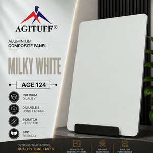 AGITUFF BLANC 4mm Mur composite en aluminium Alucotaan OK601 pour extérieur, appartement, design moderne, ignifuge, imperméable, isolation acoustique - Product Image 2