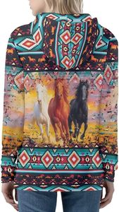 Sudadera con Capucha Personalizable con Cierre para Mujer y Adolescentes, Estilo Casual, Color Sólido, con Logotipo Frontal, Otoño/Invierno, Tallas XS-5XL - Product Image 3