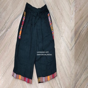 Pantalones cortos de cáñamo de algodón nepalí Casual cintura media patrón sólido personalizable servicio OEM - Product Image 6