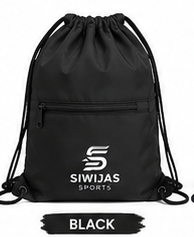 Custom Logo Drawstring Backpack Lightweight Nylon Gym Sack <b>Bag</b> Waterproof Travel Hiking Daypack - Product Image 1