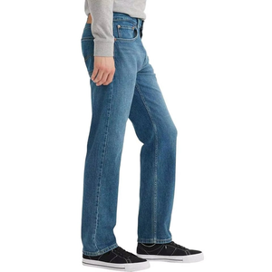 High Quality Eco-Friendly Breathable 100% Cotton Mid Button Fly Straight Lightweight Casual Regular Fit Denim <b>Jeans</b> <b>Men</b> Light - Product Image 4