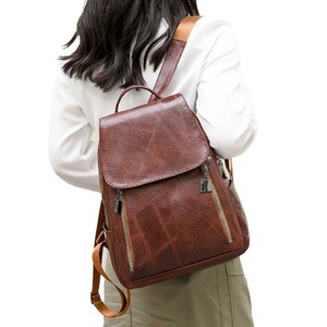 Sac à dos en cuir durable et imperméable pour femmes voyageuses et professionnelles OEM 2026 - Product Image 2