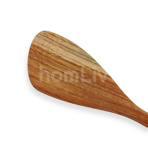 OEM Natural Eco Friendly Kaira Teak Wood Spatula Sustainable Food Safe No <b>Paint</b> and Varnish Halal Customized Wood Turner Spoon - Product Image 2