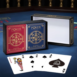 Custom Double Deck 0.35mm Single-side Matte Finish Plastic Playing <b>Cards</b> in Rigid Box - Product Image 4