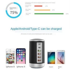 Portable 6-Port Fast Charge Tower High-Speed <b>Charging</b> Portable <b>Charging</b> <b>Stations</b> - Product Image 5