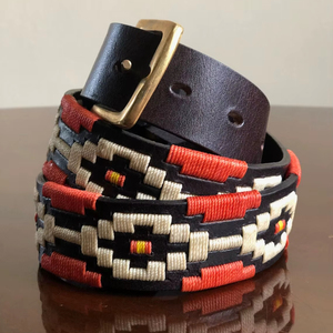 Custom Design Decorative Leather Made Polo Belt for Men Leather <b>Beaded</b> Belts from <b>Direct</b> Factory - Product Image 1