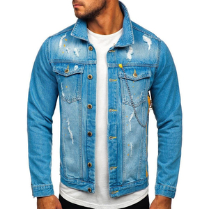 Vestes en jean pour hommes, vêtements décontractés sur mesure, confortables et respirants, vêtements d'hiver en jean pour hommes - Product Image 1