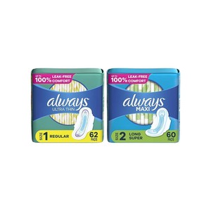 Almohadillas de algodón premium Always Pure, algodón natural suave para el cuidado femenino, alta absorción y protección suave para la piel. - Product Image 4