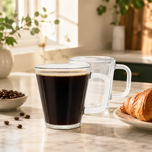 Taza de Café de Vidrio Borosilicato Hecha a Mano de 130 ml, Taza de Té, Taza de Espresso y Latte sin Plomo, al por Mayor - Product Image 1