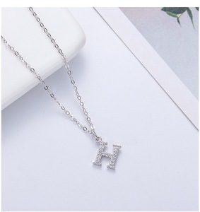 Colgante de alfabeto de Plata de Ley 925, letras CZ chapadas en oro, accesorios de joyería inicial personalizados para collar de regalo - Product Image 5