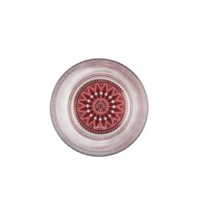 ชุดแก้วน้ำลายแมนดาลาสีแดง 6 ใบ ขนาด 8x8x9.5 ซม. ยี่ห้อเอ็กเซลซ่า - Product Image 1