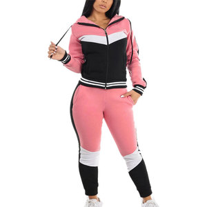 Conjuntos deportivos casuales para mujer con cremallera, de alta calidad, cálidos para invierno, de dos piezas, de secado rápido y transpirables, en venta. - Product Image 5