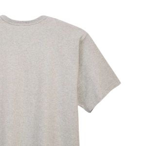 Camiseta de Mujer de Corte Holgado, Color Gris Jaspeado, Algodón Suave, Cuello Redondo Informal, Manga Corta, Lisa, Cómoda para Uso Diario - Product Image 6