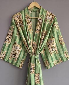 Women Bohemian Paisley Print Kimono <b>Beach</b> Cover up Loose Open Front Summer Breathable Loose Fit <b>Wrap</b> Front Casual Dresses - Product Image 3