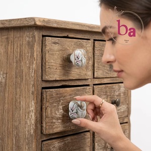 Beads Art CK 558 <b>Ceramic</b> Square Industrial Drawer <b>Knob</b> Novelty Shape Eco-Friendly Durable Home Office Furniture Handle - Product Image 2