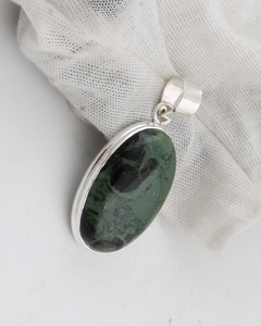 Natural Multi-Color Jasper Gemstone Pendant 925 Sterling Silver Vintage Handmade <b>Boho</b> Statement Jewelry 18 Inch - Product Image 5