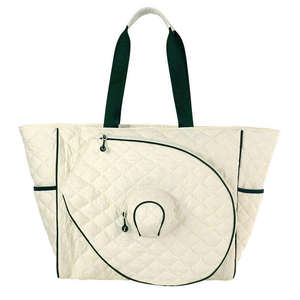Bolsa de Tenis Premium de Lona con Funda para Raqueta Desmontable para Mujer, Impermeable, de Gran Capacidad, Tipo Bandolera - Product Image 5