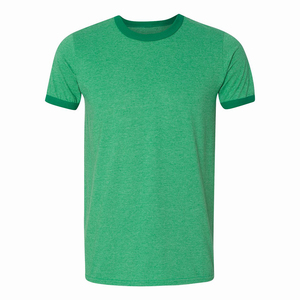 T-shirt uni personnalisé pour homme, tissu doux, manches courtes, usage quotidien, fournisseur OEM, t-shirt léger, t-shirt de sport - Product Image 4