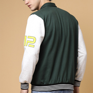 Custom Vintage School College <b>Mens</b> Varisty <b>Jackets</b> Leather sleeves Wool Letterman Crop <b>Varsity</b> <b>Jacket</b> ladies baseball chenille - Product Image 3