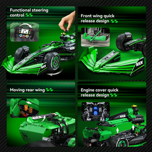 Cada 1:8 MOC Sauber F1 Team C44 Formule 1 Voiture de course F1 Numéro 24 Voiture de sport Blocs de construction City KICK Briques de voiture Jouets Cadeau - Product Image 3