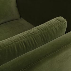 Chaise longue Knox da 65 pollici in velluto verde oliva, stile moderno rustico, ad alte prestazioni - Product Image 3
