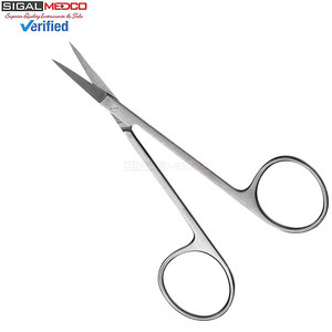 กรรไกรตัดเส้นเลือดแบบตรง 11.5 ซม. / 4.5 นิ้ว สแตนเลสสตีล เครื่องมือผ่าตัดขนาดเล็กแบบแมนนวล ความแม่นยำสูง ได้รับการรับรองมาตรฐาน CE - Product Image 5