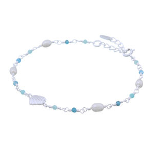 Pulsera de Plata de Ley con Cuentas de Piedras Preciosas Multicolores Vibrantes - Product Image 2