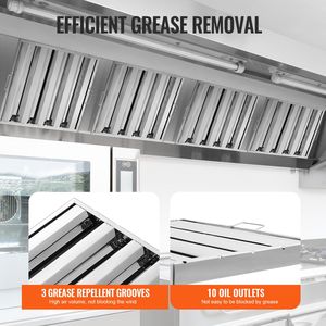 Filtre à graisse commercial en acier inoxydable pour hotte aspirante, 19,5 L x 19,5 H pouces, pour usage hôtelier et applications de restauration - Product Image 6