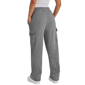 Wholesale 100% Cotton Anti-Wrinkle Casual <b>Baggy</b> Fit Cargo Pants <b>Men</b> Mid Six Pocket Streetwear Custom Design Comfortable <b>Trousers</b> - Product Image 4