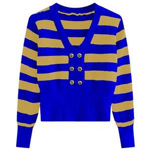 Cardigan en coton uni décontracté pour femme, brodé sur mesure pour les sororités, avec boutons sur le devant, idéal pour l'hiver - Product Image 4