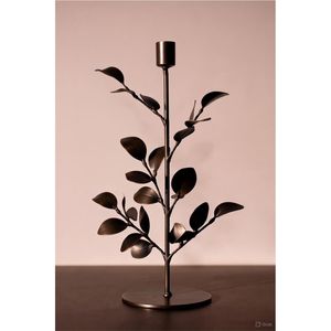 Nordic Wrought Iron <b>Leaf</b> Candle Holder Luxury Metal Taper Candlestick Botanical Pillar Stand Modern Home Wedding Table Decor - Product Image 4